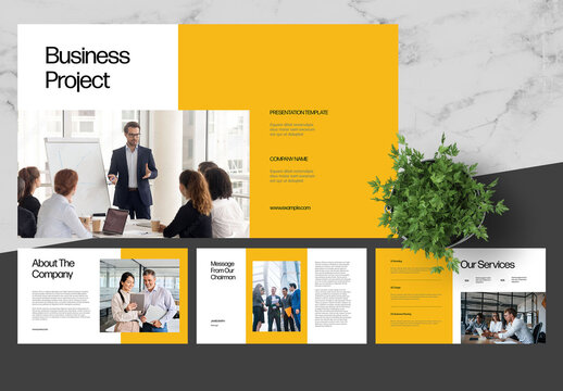 Yellow Clean Digital Presentation