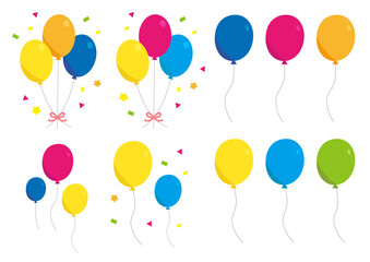 Balloon set background material