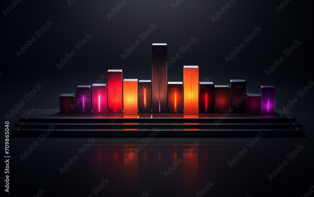 Aufkleber neon color abstract squares background,created with generative ai tecnology.