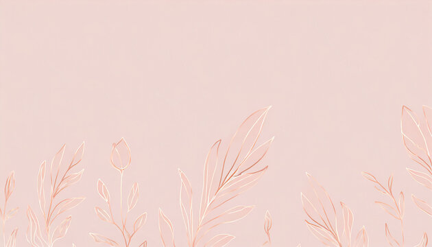 Radiant rose gold pattern retreat. Rose gold floral prints, soft hues.