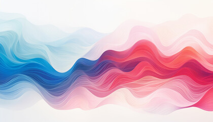 Utilize generative design to depict waves or ripples of different colored powders flowing across the frame, creating a visually appealing and harmonious pattern against the white background