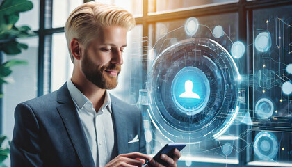 Ai Technology System. Businessman using chat bot intelligence Ai. Chat with AI Artificial Intelligence, developed by OpenAI generate. Futuristic technology, robot in onlin