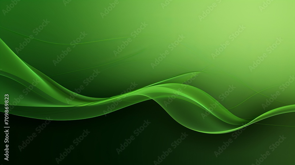 Poster vibrant abstract green background with dynamic lines - contemporary design element for creative proj