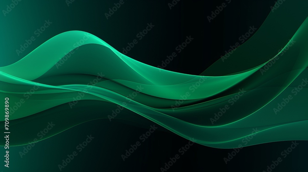 Poster vibrant green abstract background with dynamic lines - captivating visuals for creative projects