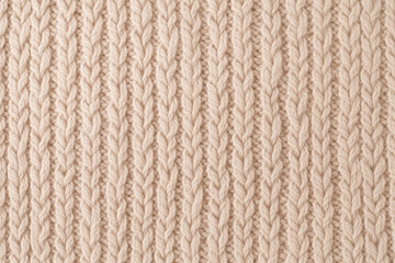 knitted wool pattern texture, peach down color, close-up of the pattern, wallpaper concept, background,wrapping paper, winter cozy design - obrazy, fototapety, plakaty