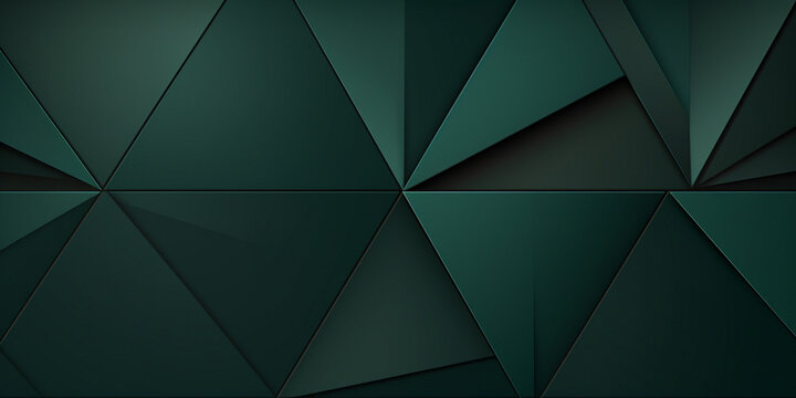 Abstract Modern Creative Background,made In The Style Of 3D Illustrations With Geometric Shapes,dark Aquamarine,the Basis For The Banner