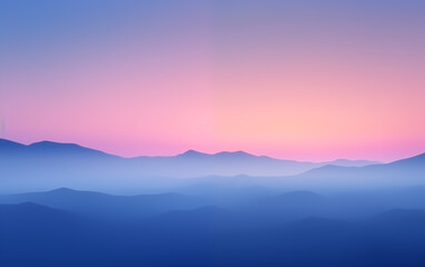 Fototapeta premium Purple toned sunrise mountain scenery,created with Generative AI tecnology.