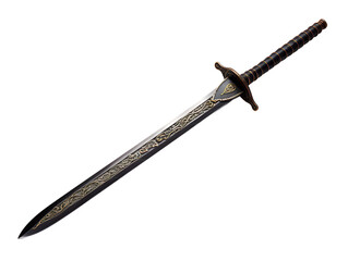 Samurai Sword, isolated on a transparent or white background