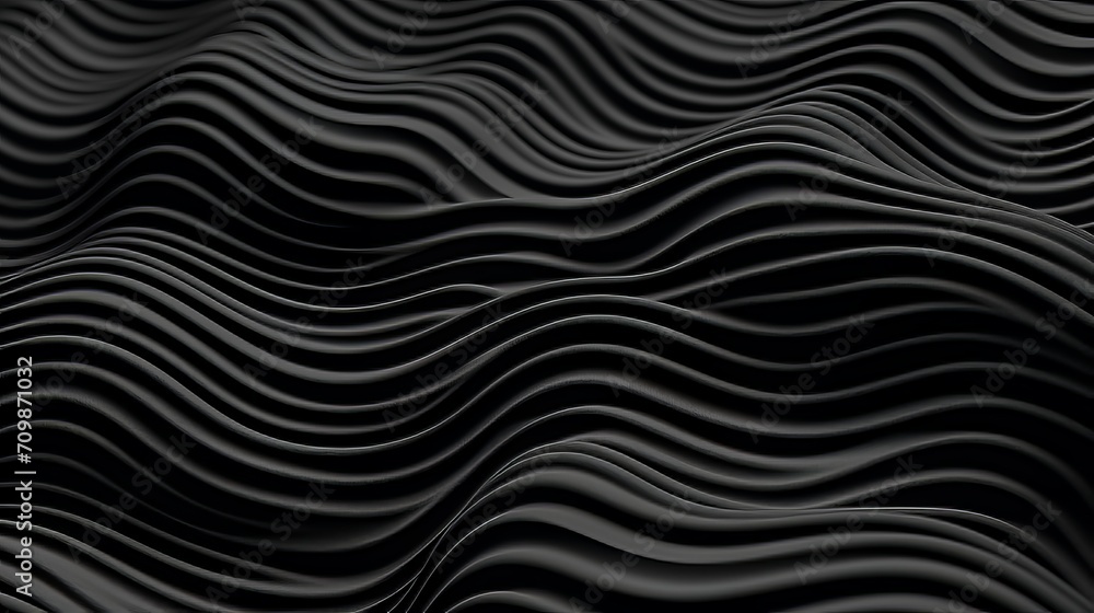 Aufkleber abstract black waved background texture with elegant patterns for design and decorative purposes