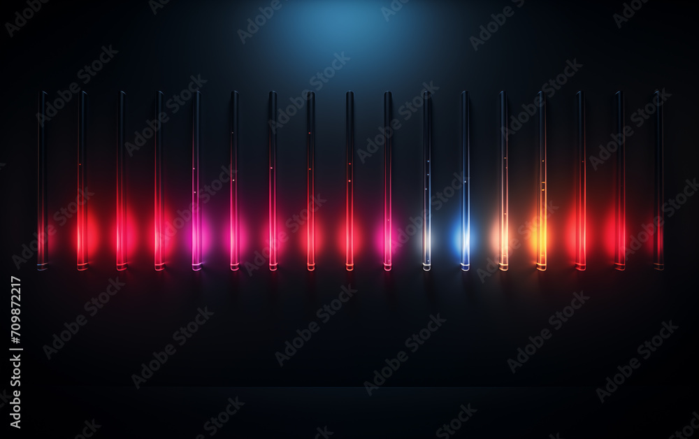 Aufkleber neon color abstract squares background,created with generative ai tecnology.