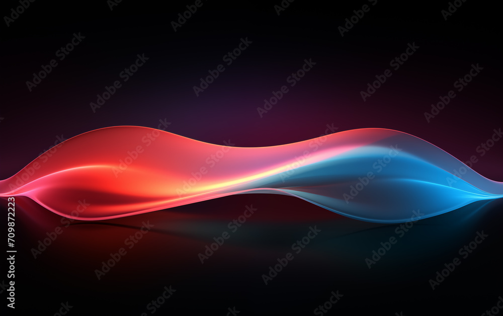Poster neon color abstract spiral background,created with generative ai tecnology.