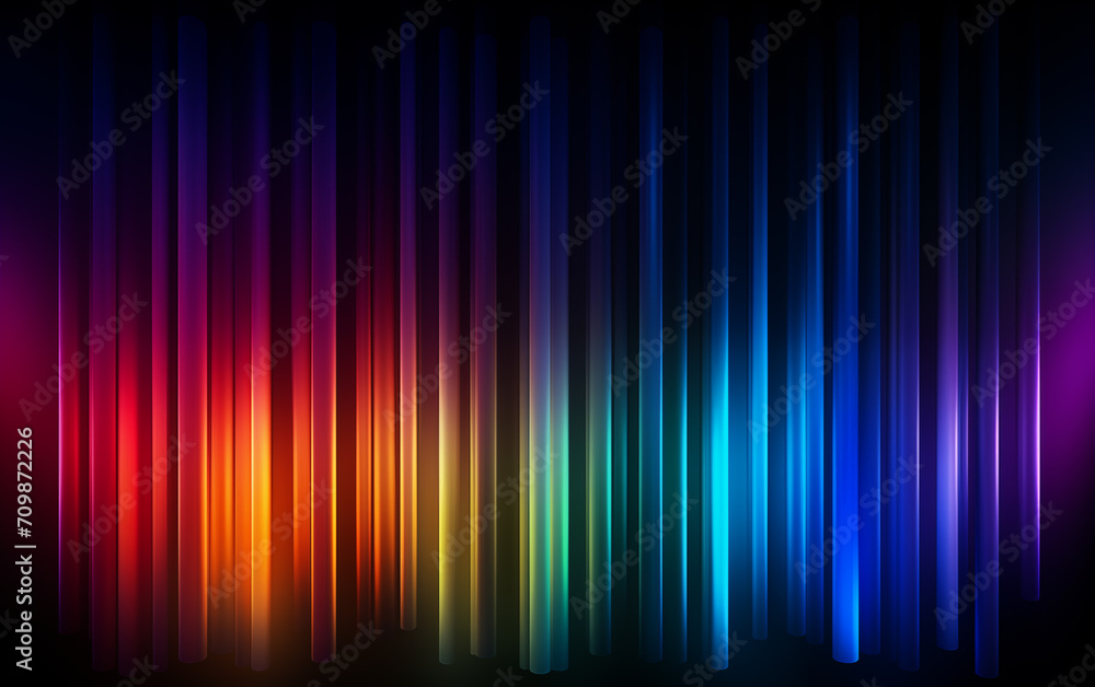 Poster neon color abstract lines background,created with generative ai tecnology.