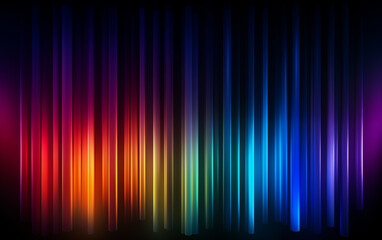 Neon color abstract lines background,created with Generative AI tecnology.