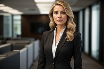 Captivating Portrait Photography of a Secretary Woman in Stylish Office Suit