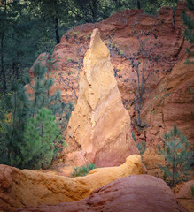 les ocres de Provence, département du Vaucluse, Roussillon