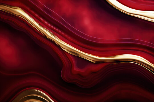 Close up of a wine red geode stone, natural stone background