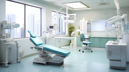 Dental examination room - obrazy, fototapety, plakaty