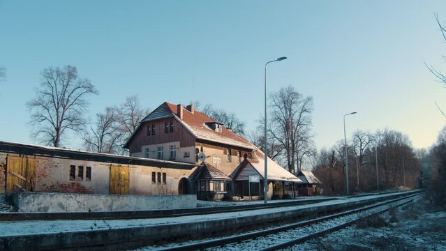 Prewar railroad station