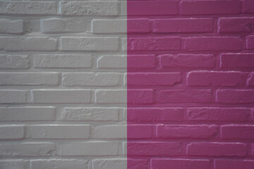 Brick wall made of various colors