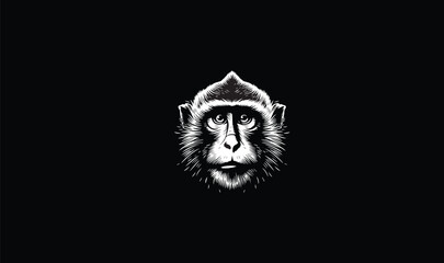 monkey face logo, face logo, monkey