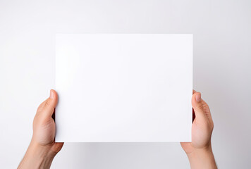 Person Holding Paper in Hands, Image of a Simple Gesture