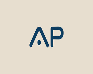 AP LOGO DESIGN VECTOR TEMPLATE