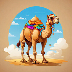 camel on the beach