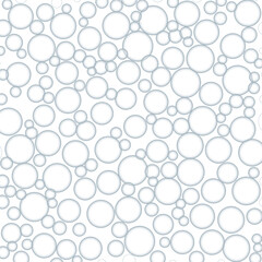 Bubbles soda seamless pattern. white color soap texture.
