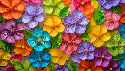 Obraz premium floral pattern, lilac and violet violets_ spring flower of life