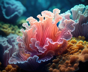Close-Up of Coral on a Coral Reef