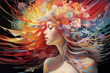 Spectrum illusions in an abstract internal perspective