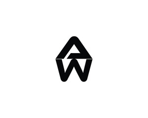 AW WA LOGO DESIGN VECTOR TEMPLATE