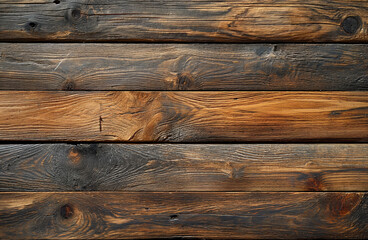 Top view, close up of rustic wooden texture, old plank in detail.