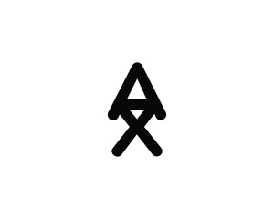 AX XA LOGO DESIGN VECTOR TEMPLATE