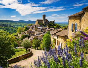 Fototapeta na wymiar Najac village in the south of France