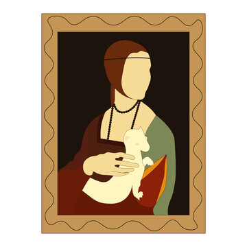 Lady with an Ermine by Leonardo da Vinci.