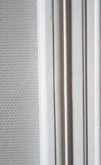 Texture de mur et de montant de porte blanc