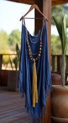 Naklejka premium Navy blue tie dye UHD wallpaper