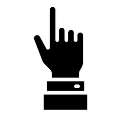 Obraz premium pointing hand gesture