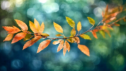 Fototapeta premium a branch with a blurred background