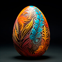 Fototapeta premium Lots of eggs made of chocolates, with lots of details carved into the chocolate eggshell, very sophisticated, elegant and chic. Design illustration 3D concept.