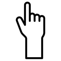 pointing hand gesture