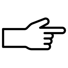 pointing hand gesture