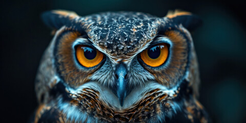 close up of an owl  