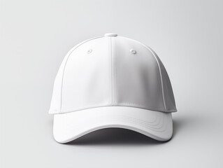Photo a white cap mockup, baseball caps on the simple background
