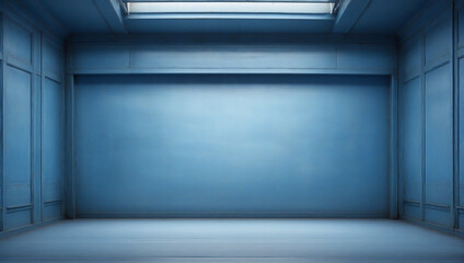 The empty blue room
