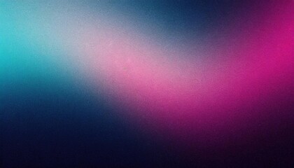 Dark blue and pink glowing grainy gradient background. Colorful noise texture backdrop for webpage header or banner. - obrazy, fototapety, plakaty