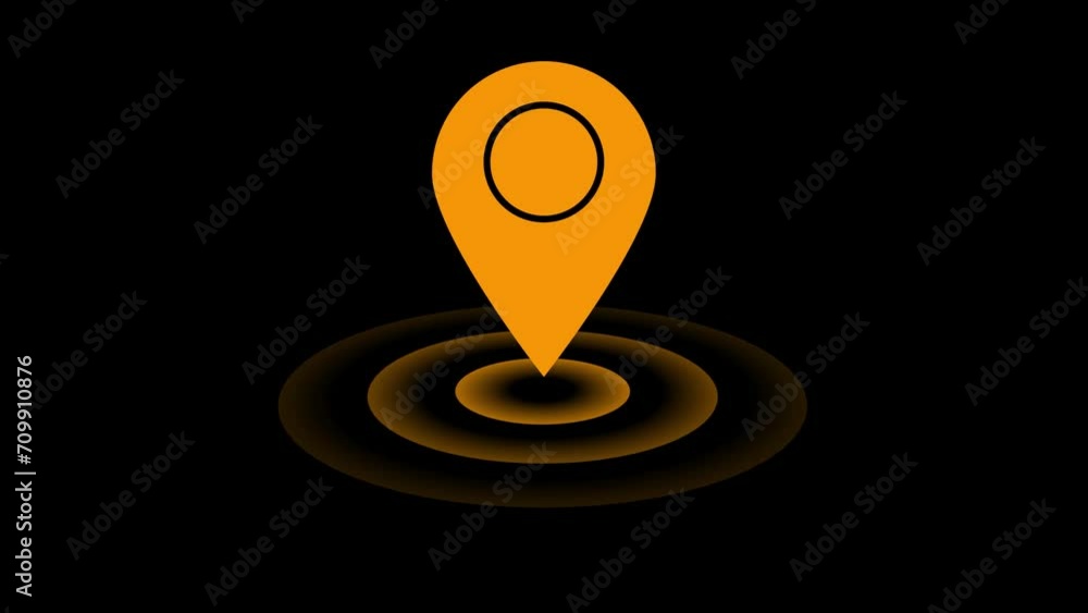Poster position positioning radio wave animation, alpha channel