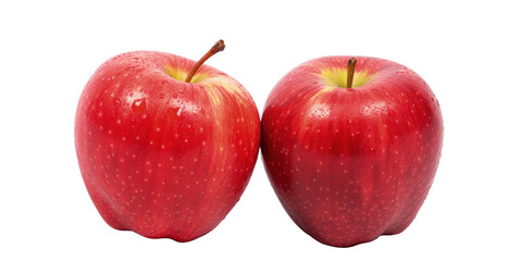 Two Red Apples Side by Side