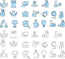 icons set set of icons set of icons for web employment career icons vector